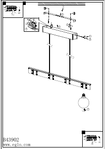 Bruksanvisning Eglo 43902 Lampa