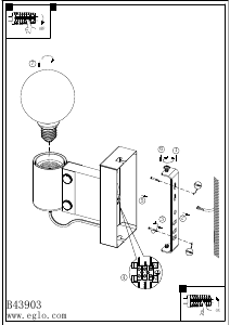 Bruksanvisning Eglo 43903 Lampa