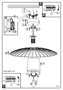 Bruksanvisning Eglo 43931 Lampa