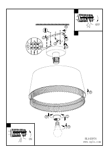 Bruksanvisning Eglo 43974 Lampa