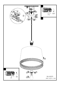 Bruksanvisning Eglo 43975 Lampa