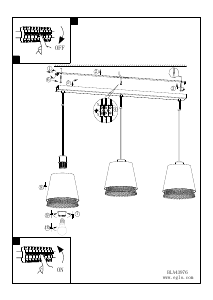 Bruksanvisning Eglo 43976 Lampa