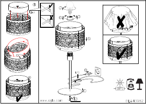 Bruksanvisning Eglo 43982 Lampa