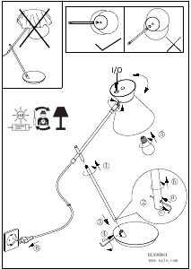 Bruksanvisning Eglo 98864 Lampa