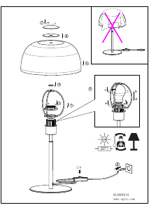 Bruksanvisning Eglo 900141 Lampa