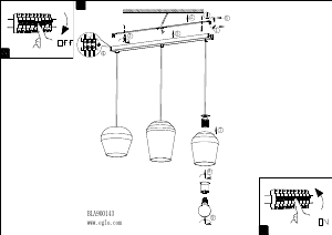 Bruksanvisning Eglo 900143 Lampa