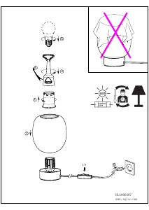 Bruksanvisning Eglo 900307 Lampa