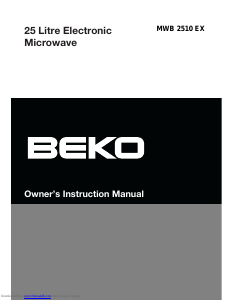 Manual BEKO MWB 2510 EX Microwave