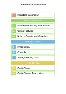 Handleiding Nintendo 3DS Pokemon Rumble World