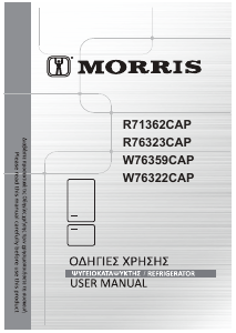 Handleiding Morris R71362CAP Koel-vries combinatie