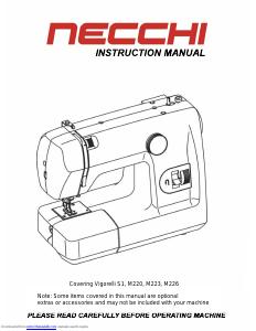 Manual Necchi M220 Sewing Machine