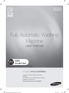 Manual Samsung WA80F5S2UWWH Washing Machine