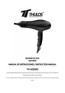 Handleiding Thulos TH-HD2002 Haardroger