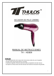 Handleiding Thulos TH-HD809 Haardroger