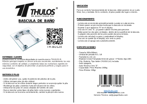 Manual Thulos TH-BD120 Scale