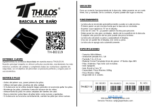 Handleiding Thulos TH-BD119 Weegschaal