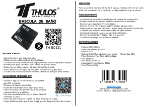 Handleiding Thulos TH-BD121 Weegschaal