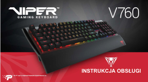 Instrukcja Viper V760 Klawiatura