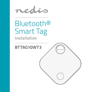 Käyttöohje Nedis BTTAG10WT3 Bluetooth-seurantalaite