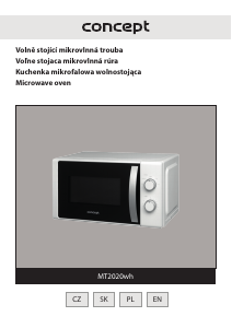 Návod Concept MT2020WH Mikrovlnná rúra