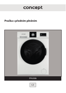 Rokasgrāmata Concept PP6508I Veļas mašīna