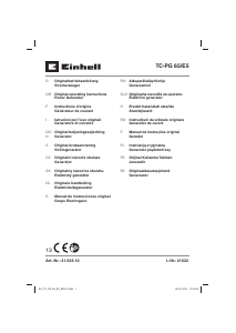 Manual Einhell TC-PG 65/E5 Generator