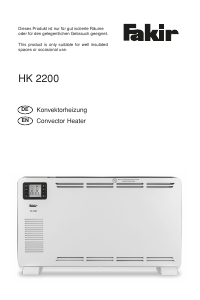 Handleiding Fakir HK 2200 Kachel