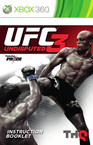 Manual Microsoft Xbox 360 UFC 3 - Undisputed