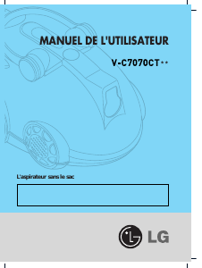 Mode d’emploi LG V-C7070CTR Aspirateur