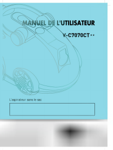 Mode d’emploi LG V-C7070CTC Aspirateur