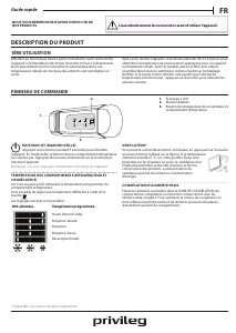 Mode d’emploi Privileg PCI 18S2 Réfrigérateur combiné
