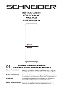Mode d’emploi Schneider SCB315VNFBL Réfrigérateur combiné