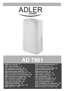 Manual Adler AD 7861 Dehumidifier