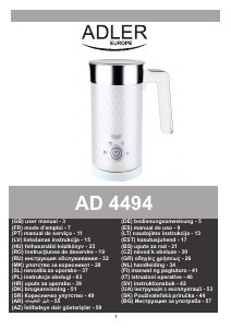 Manual Adler AD 4494 Batedor de leite