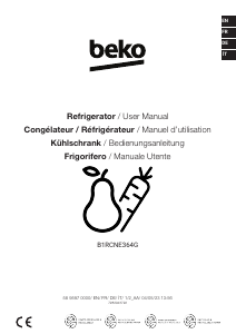 Manuale BEKO B1RCNE364G Frigorifero-congelatore