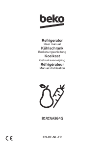 Bedienungsanleitung BEKO B1RCNA364G Kühl-gefrierkombination