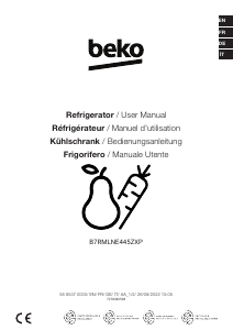 Manual BEKO B7RMLNE445ZXP Refrigerator