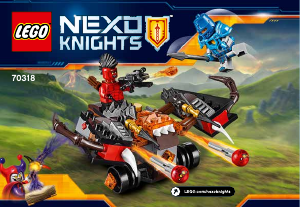 Kullanım kılavuzu Lego set 70318 Nexo Knights Glob fırlatıcı