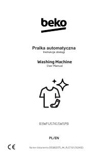 Manual BEKO B3WFU57415WSPB Washing Machine