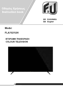 Handleiding F&U FLA7021UH LED televisie