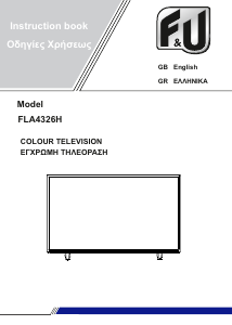 Handleiding F&U FLA4326H LED televisie