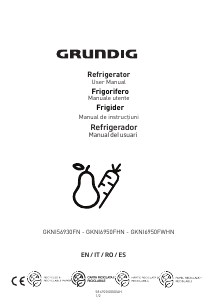 Manual Grundig GKNI 6950 FHN Fridge-Freezer