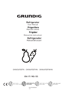 Manual Grundig GKNI 6950 FWHN Combina frigorifica