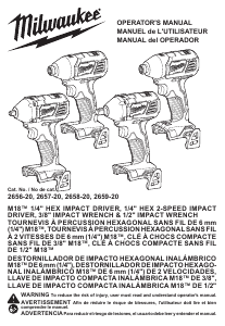 Manual Milwaukee 2659-22 Impact Wrench