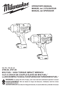 Manual Milwaukee 2766-22 Impact Wrench