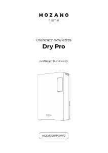 Instrukcja Mozano POW 02 Osuszacz