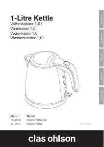 Handleiding Clas Ohlson WK8237NSY Waterkoker