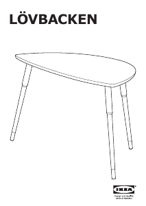 Manual IKEA LOVBACKEN Mesa de apoio