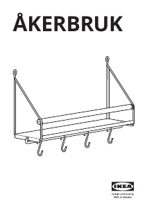 Manual IKEA AKERBRUK Prateleira