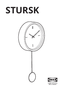 Bedienungsanleitung IKEA STURSK Uhr